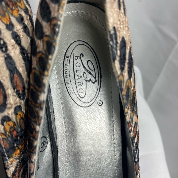 NEW Bolero by Summer Rio Woven Boho Peep Toe Stiletto Heels - Picture 9 of 12